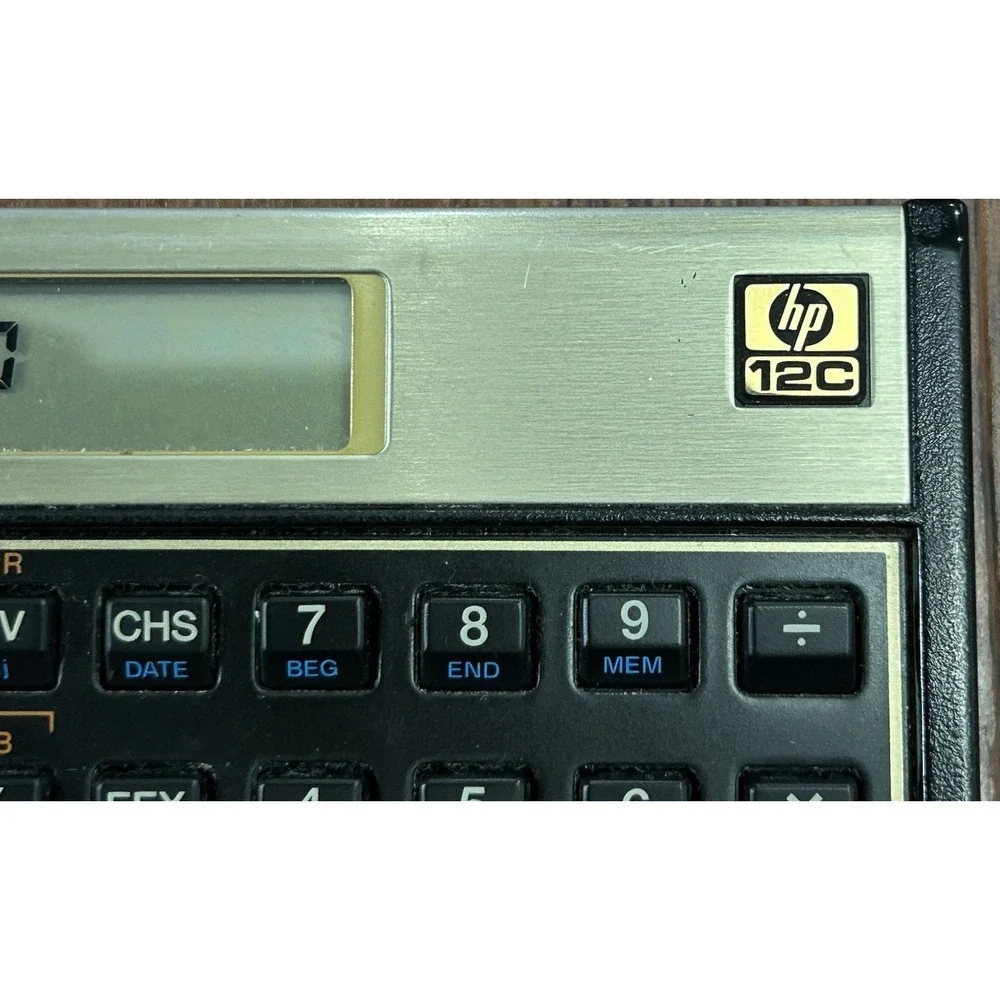 Hewlett-Packard HP 12C Scientific Handheld Calculator With Case